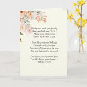 Floral bruiloft Jubileum gedicht Kaart (Gele Bloem)