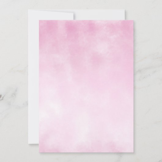 Floral bruiloft kaart (Achterkant)