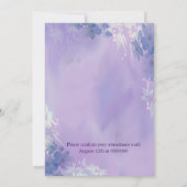 Floral bruiloft kaart (Achterkant)