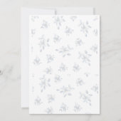 Floral bruiloft kaart (Achterkant)