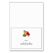 Floral bruiloft plaats kaart (Voorkant)