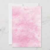 Floral bruiloft roze goudWaterverf Kaart (Achterkant)