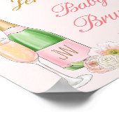Floral Brunch en Bubble Baby Brunch Welcome Poste Poster (Hoek)