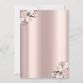 Floral Brunch en Bubble Blue Vrijgezellenfeest Kaart (Achterkant)