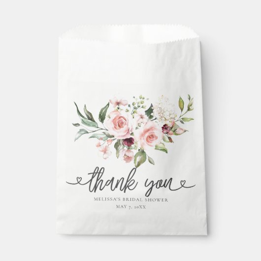 Floral Brunch en Bubble Vrijgezellenfeest Bedankzakje (Voorkant)