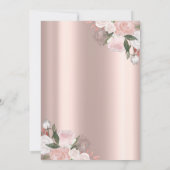 Floral Brunch en Bubble Vrijgezellenfeest Kaart (Achterkant)