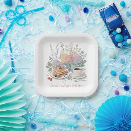 Floral Brunch Paper Bord (Feest)