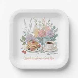 Floral Brunch Paper Bord