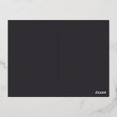 Floral Brunch wijnglas Vrijgezellenfeest Folie Uitnodiging Briefkaart (Achterkant)