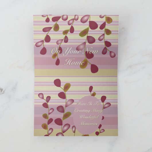 Floral Bud Designer Kaart (Binnen)