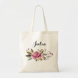 Floral Budget Canvas tas Gepersonaliseerde Bridesm