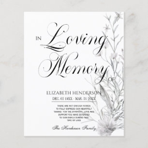 Floral budgetmedeleven in het liefhebben van het g flyer