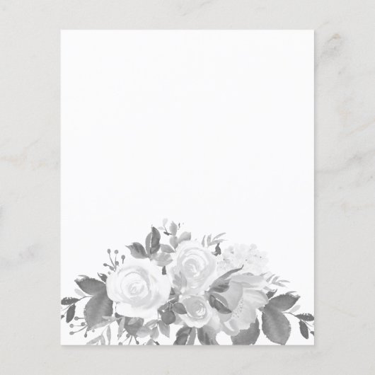 Floral budgetmedeleven in het liefhebben van het g flyer (Achterkant)