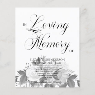 Floral budgetmedeleven in het liefhebben van het g flyer