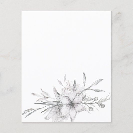 Floral budgetmedeleven in het liefhebben van het g flyer (Achterkant)