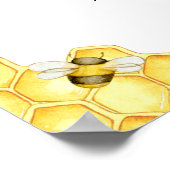 Floral Bumble Bee ThMED Baby shower Welcome Sign Poster (Hoek)