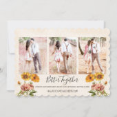 Floral Bumble Bewaar de datum Save The Date (Achterkant)