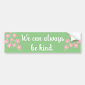 Floral Bumpersticker: "We kunnen altijd aardig zij Bumpersticker (Voorkant)