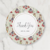 Floral Bunny Ear Bedankjes Labels (Achterkant)