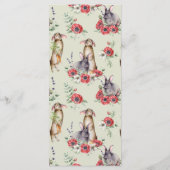 Floral Bunny Ear Easter Brunch Menu (Achterkant)