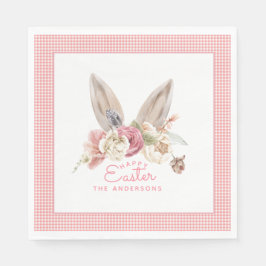 Floral Bunny Ears Pasen Servet