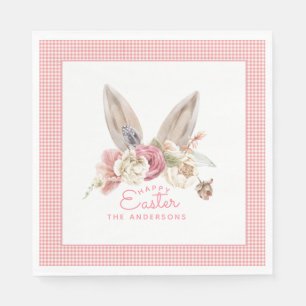 Floral Bunny Ears Pasen Servet