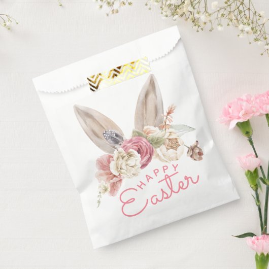 Floral Bunny Ears | Vrolijk Pasen Bedankzakje (Gezegeld)