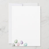 Floral Bunny Easter Brunch Egg Hunt Uitnodiging (Achterkant)