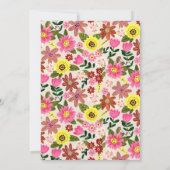 Floral Bunny Easter Brunch Spring Garden Kaart (Achterkant)