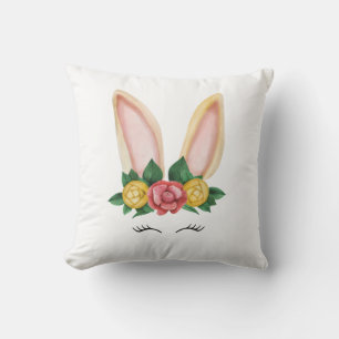 Floral Bunny Fantasy Kussen