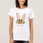 Floral Bunny Fantasy T-shirt (Voorkant)