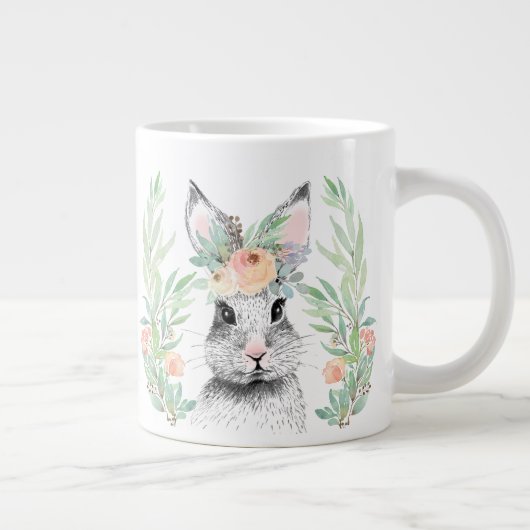 Floral Bunny Grote Koffiekop (Rechts)