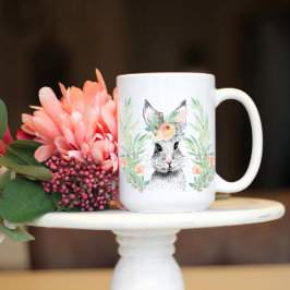 Floral Bunny Grote Koffiekop