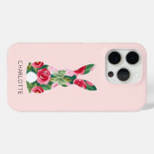  Floral Bunny iPhone Case (Achterkant (horizontaal))