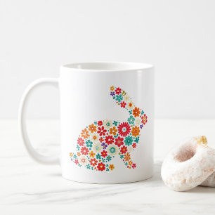 Floral Bunny Koffiemok