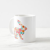 Floral Bunny Koffiemok (Voorkant links)