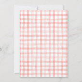 Floral Bunny Meisje Baby shower Kaart (Achterkant)