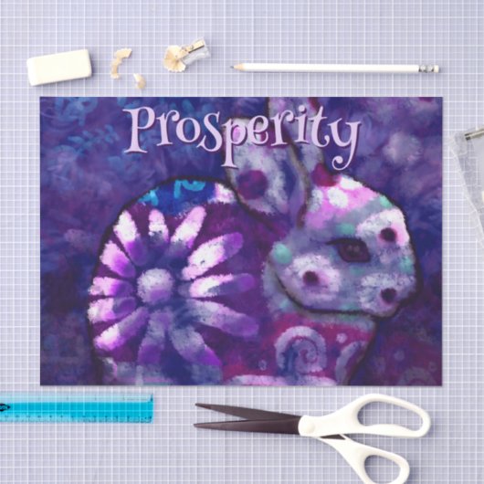 Floral Bunny Rabbit Gepersonaliseerde Decoupage Tissuepapier (Craft)