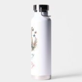 Floral Bunny Water Bottle Waterfles (Links)