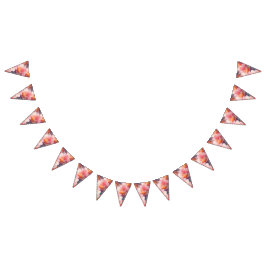 Floral bunting banner