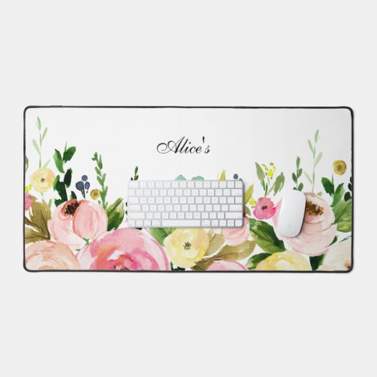 Floral Bureaumat (Keyboard & Muis)