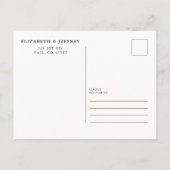 Floral Burgundy Gold Geometric bewaar de datum Aankondigingskaart (Achterkant)