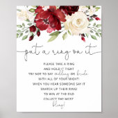 Floral burgundy heeft een ring op het poster gezet (Voorkant)