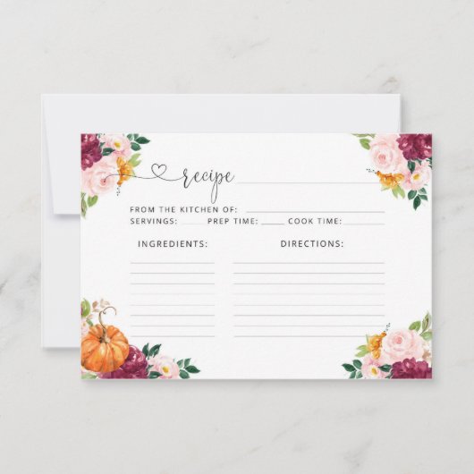 Floral burgundy herfst (Voorkant)