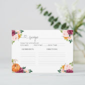 Floral burgundy herfst (Staand voorkant)