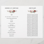 Floral Burgundy - programma voor de viering van he (Achterkant)