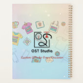 Floral Burst – Elegant Garden  Planner (Achterkant)