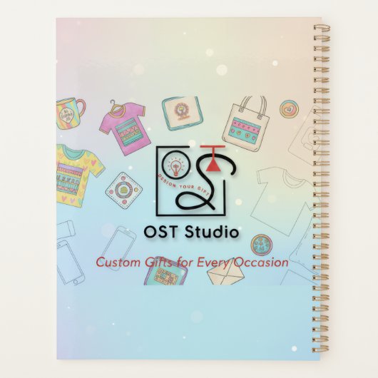 Floral Burst – Elegant Garden  Planner (Achterkant)