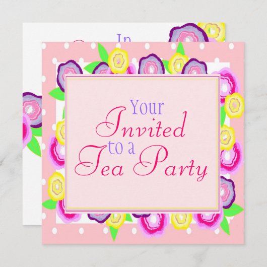 Floral Burst Kaart (Voorkant / Achterkant)