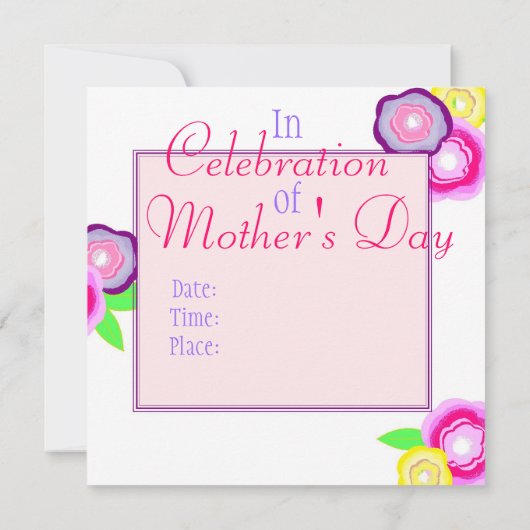 Floral Burst Kaart (Achterkant)